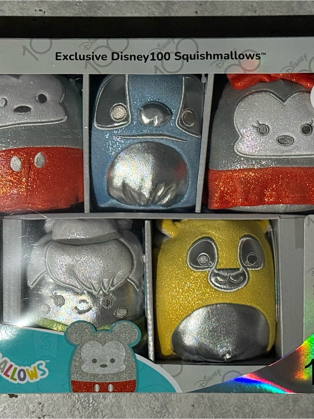 Disney 100 Original Squishmallows Collectible 5 Set